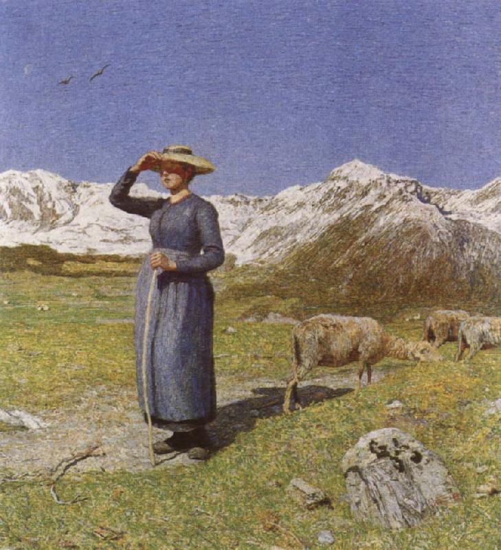 Giovanni Segantini Midday in the Alps Germany oil painting art